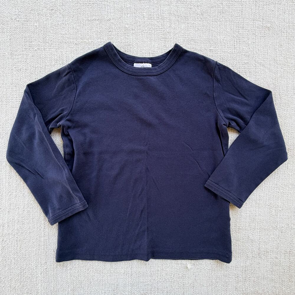 Hanna Andersson Navy Blue Long Sleeve T-shirt GUC 6/7